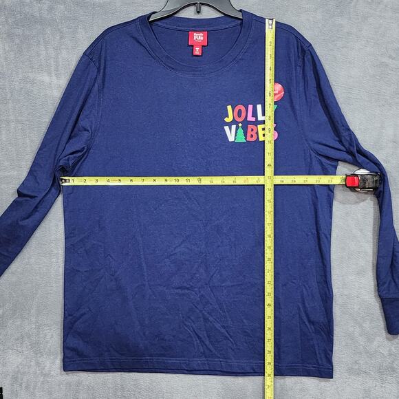 Macy's Christmas Holiday Family Pajamas Men's Jolly Vibes Striped Pajamas Set XL - Picture 8 of 10